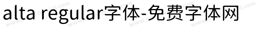 alta regular字体字体转换